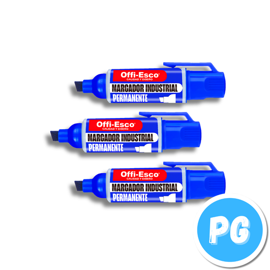 Marcador Offiesco Industrial OE-524 Unidad Azul Rey