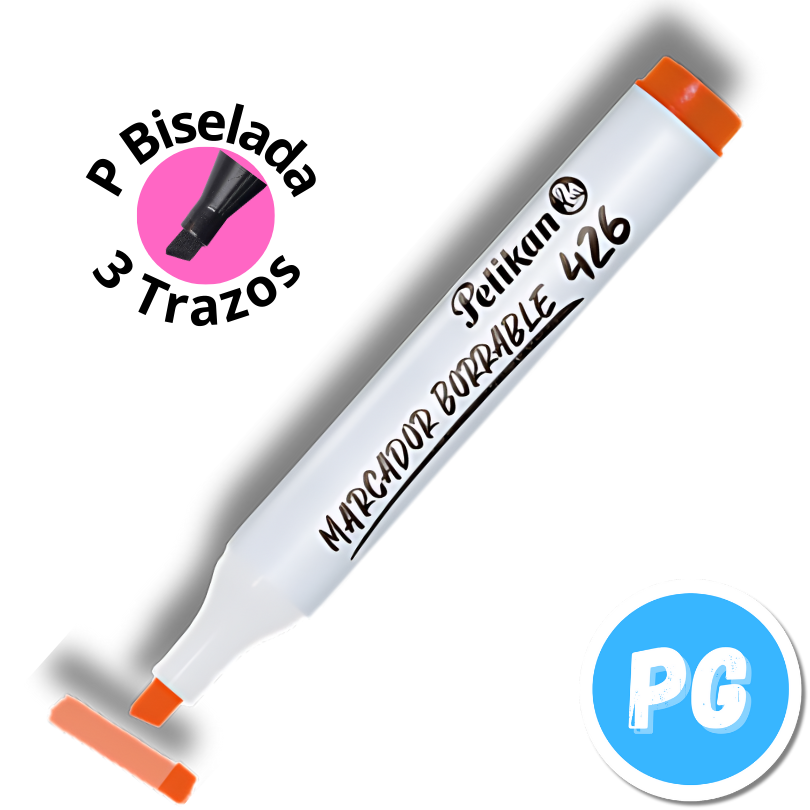 Caja Marcador Pelikan Borrable 426 x10 Unds Naranja