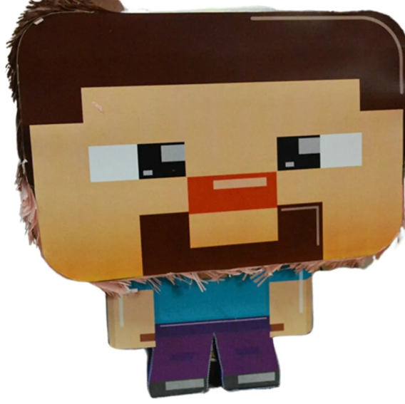 Piñata Cabezon Minecraft