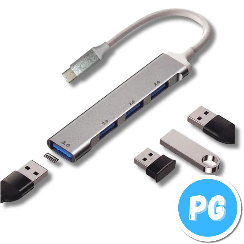 Multipuerto Usb-C 3.0 X4 Usb-A Innovatech Hub-Tc_04
