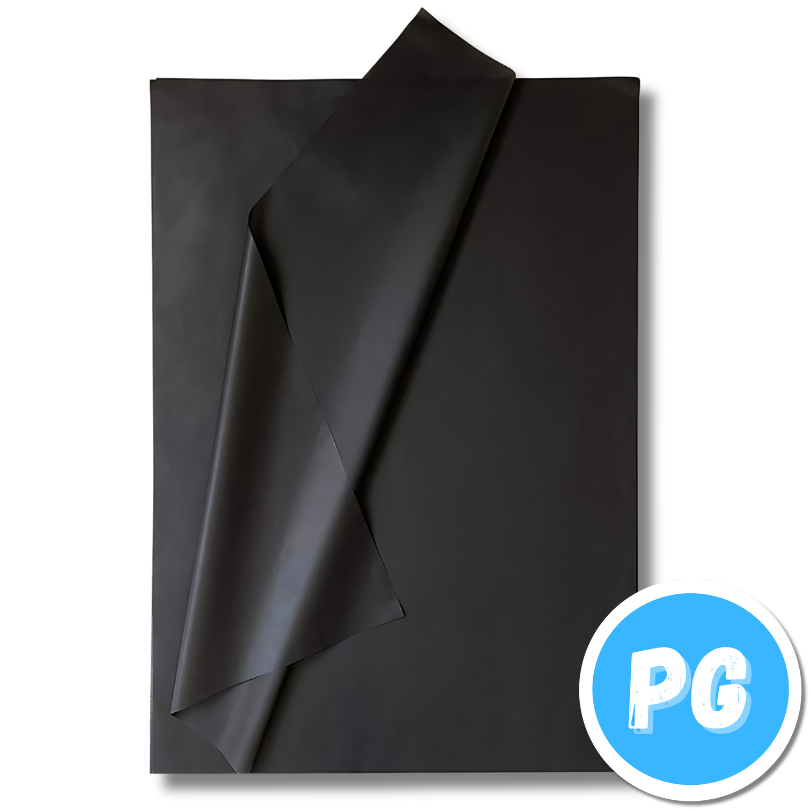 Medio Pliego De Papel Seda (50x70 Cm) Negro Unidad