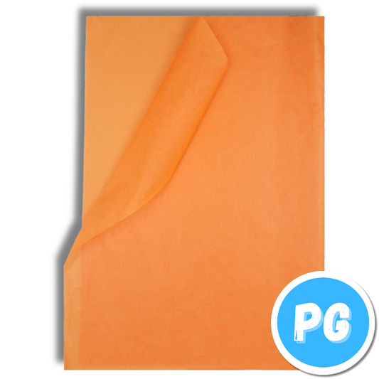 Medio Pliego De Papel Seda (50x70 Cm) Naranja Unidad