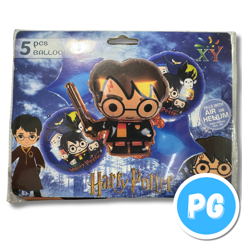 Paquete De Bombas De Harry Potter X5 Unds Para Inflar Con Aire O Helio