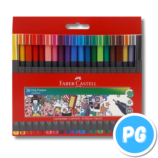 Paquete Micropunta Faber Castell Grip X50 Unds Surtido