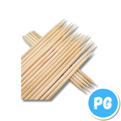 Paquete Palo Pincho Madera x100 Unds 30 Centimetros Largo