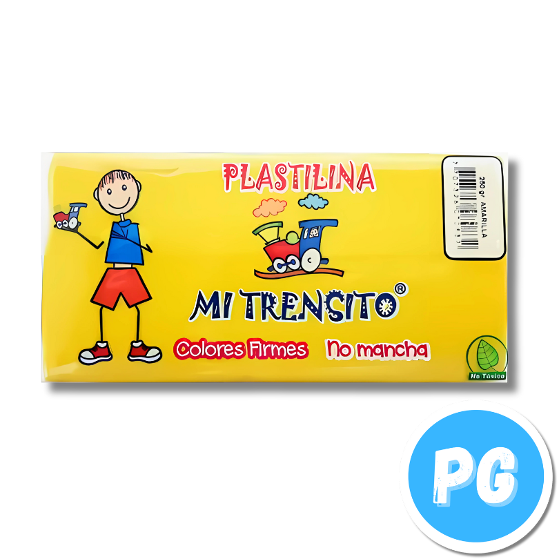 Paquete Plastilina Mi Trensito x250 Gramos Amarillo