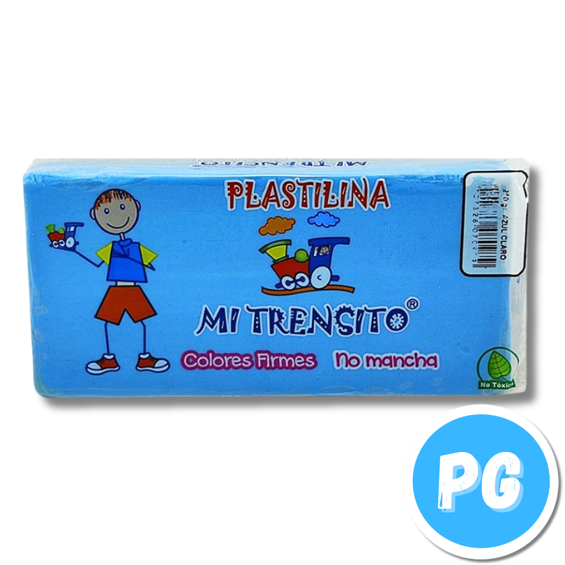 Paquete Plastilina Mi Trensito x250 Gramos Azul