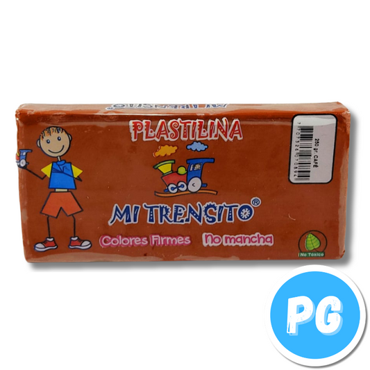 Paquete Plastilina Mi Trensito x250 Gramos Cafe