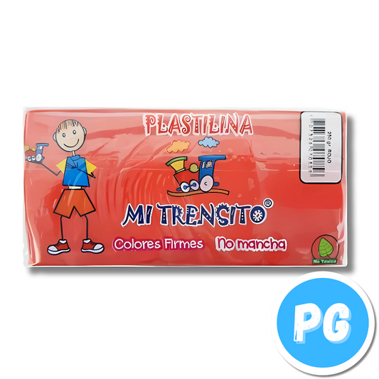 Paquete Plastilina Mi Trensito x250 Gramos Rojo