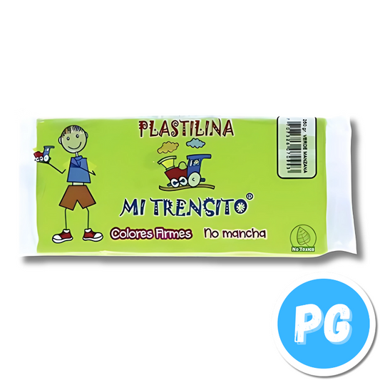 Paquete Plastilina Mi Trensito x250 Gramos Verde Claro