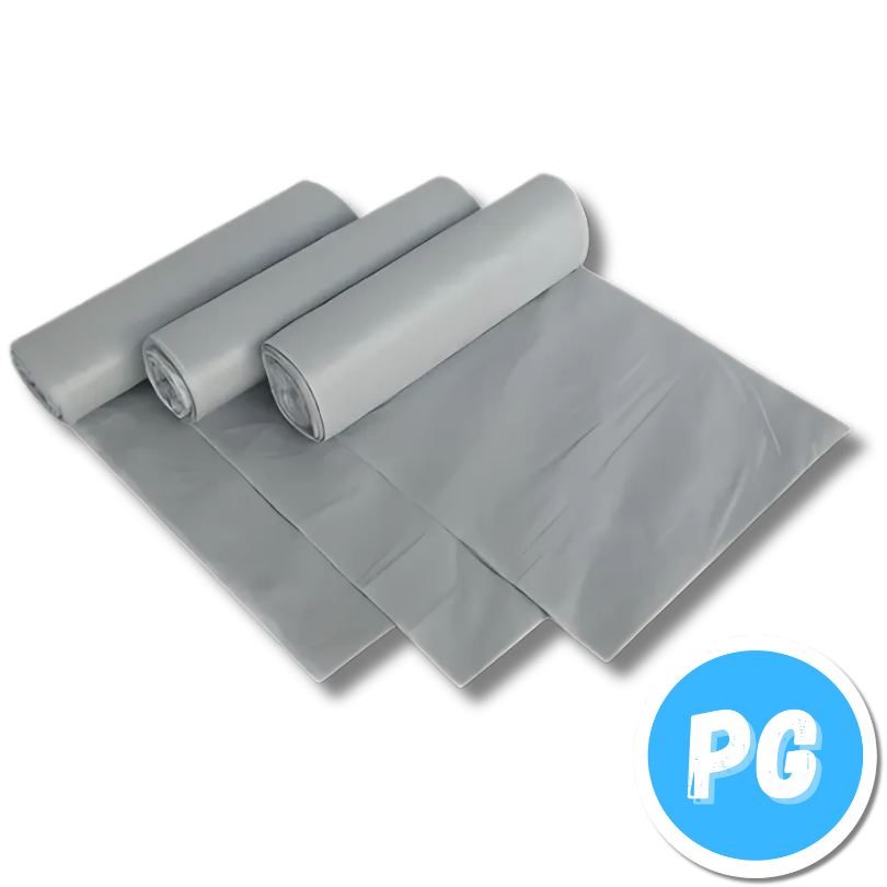 Paquete Bolsa Plastica Papelera X100 Unds 40x60 Centimetros Gris