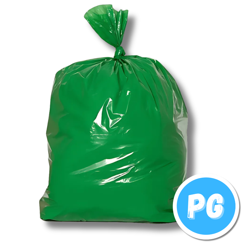Paquete Bolsa Plastica Papelera X10 Unds 40x60 Centimetros Verde
