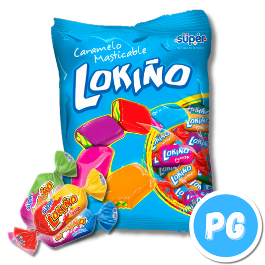 Paquete Lokiño Super Caramelo Masticable x100 Unds 400 Gramos Surtido
