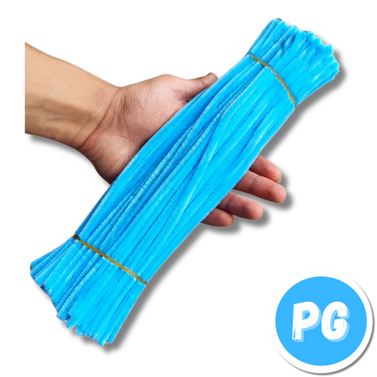 Paquete Chelines - Limpia Pipas X100 Unds Azul Claro