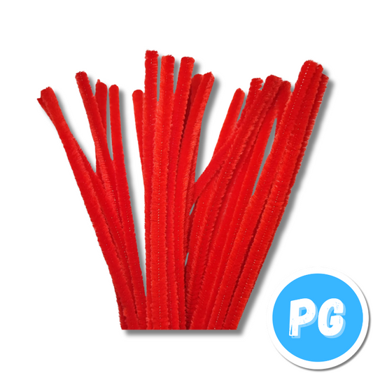 Paquete Chelines - Limpia Pipas X50 Unds Rojo