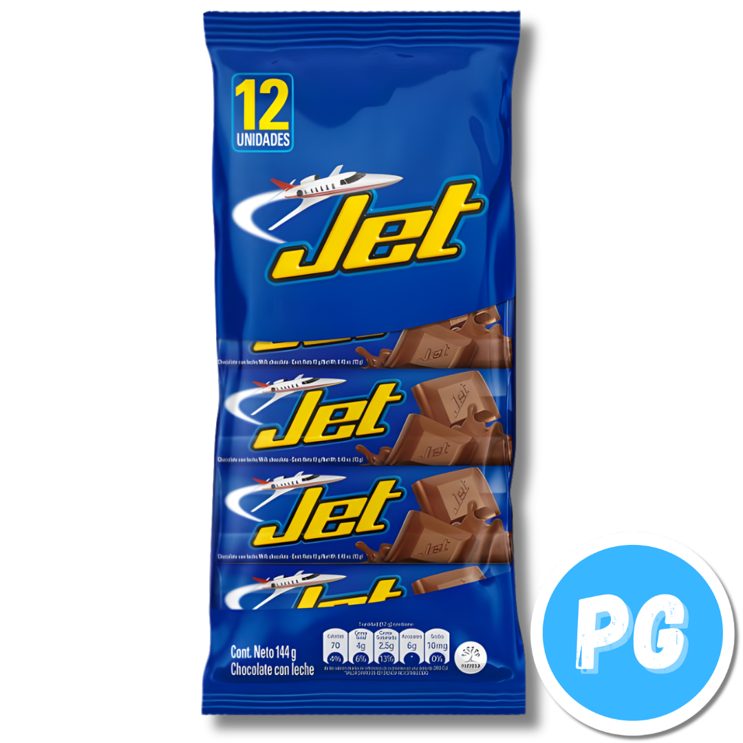 Paquete Chocolatina Jet X12 Unds Clasica