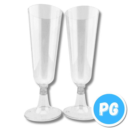 Paquete Copa Champagne Plastica X20 Unds Transparente