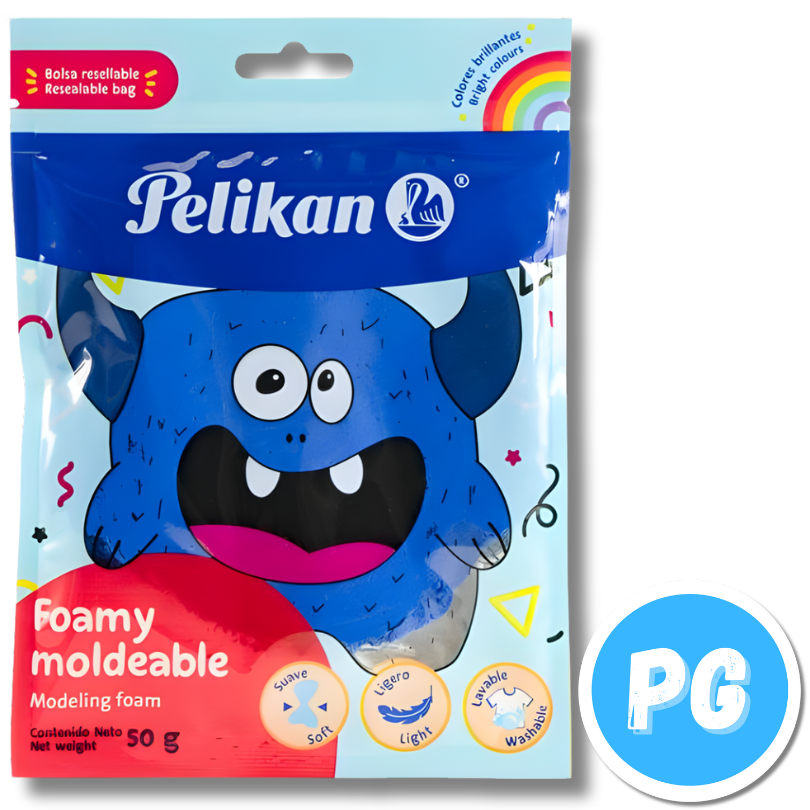 Paquete Fomi Moldeable Pelikan X50 Gramos Azul