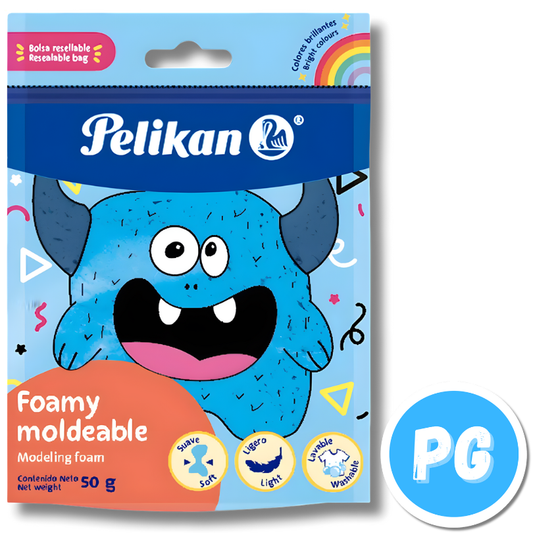Paquete Fomi Moldeable Pelikan X50 Gramos Azul Claro