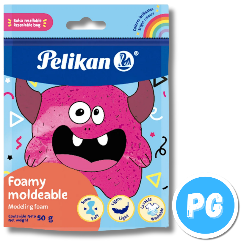 Paquete Fomi Moldeable Pelikan X50 Gramos Fucsia