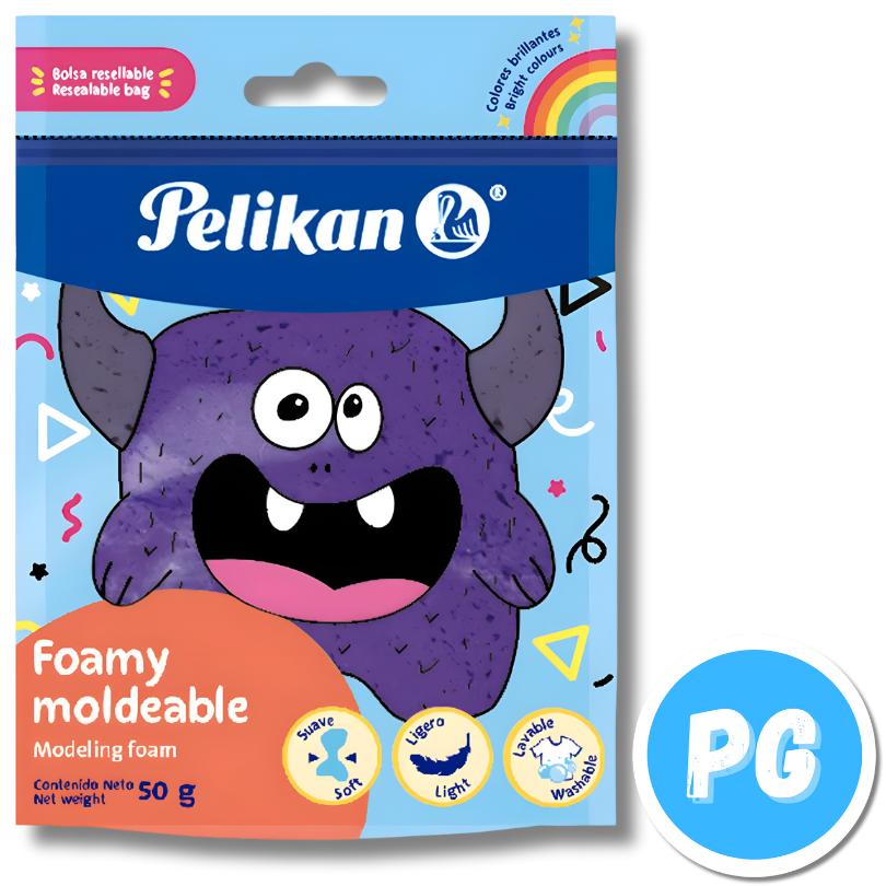 Paquete Fomi Moldeable Pelikan X50 Gramos Morado