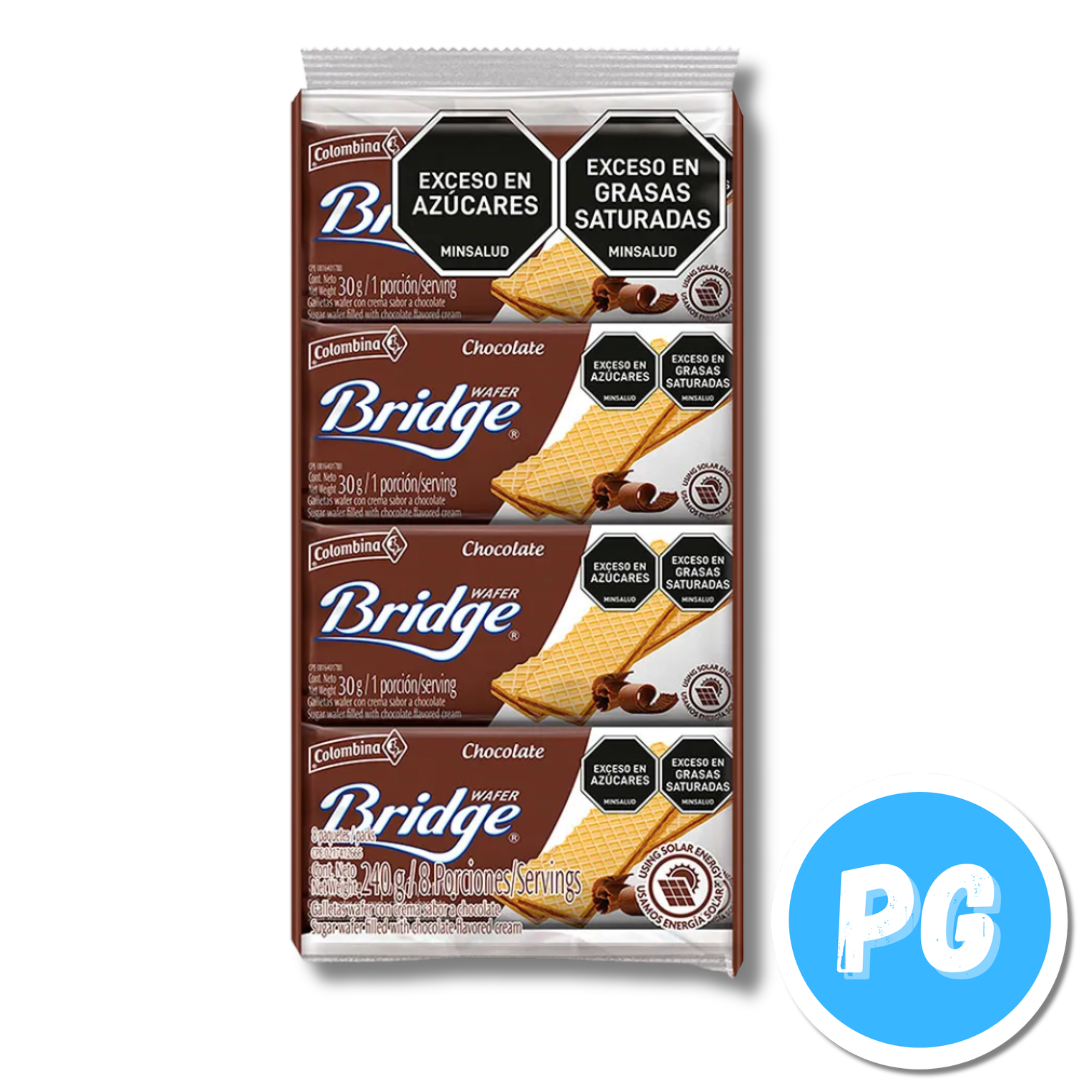 Caja Galletas Bridge x10 Paquetes Chocolate