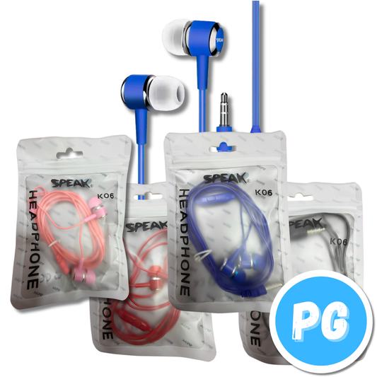 Audifonos Speak 3.5mm Manos Libres k06 Siliconados