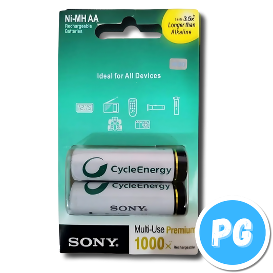 Paquete Pila Sony Recargable X2 Unds Aa
