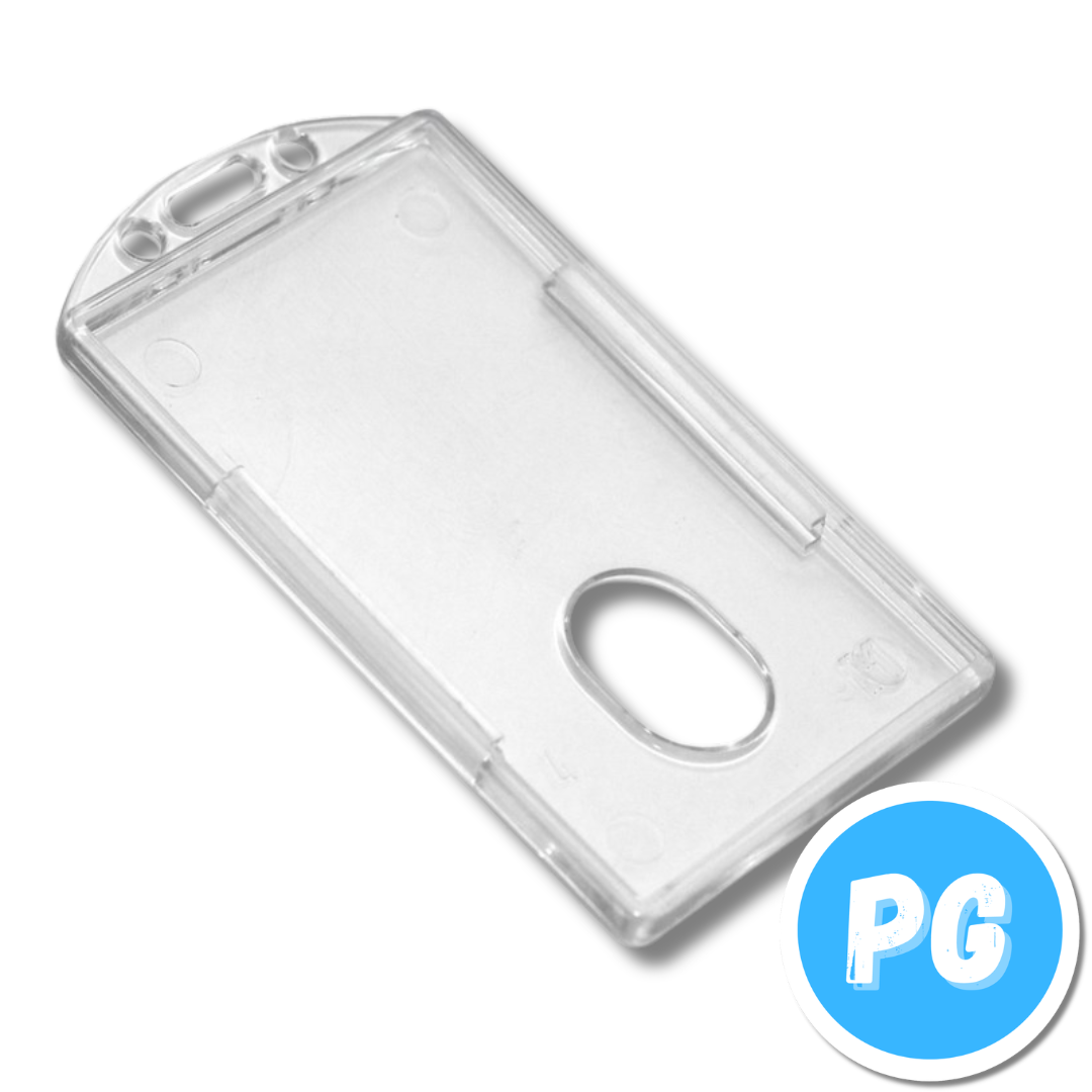 Paquete Porta Carnet Pasta x25 Unds Vertical Transparente