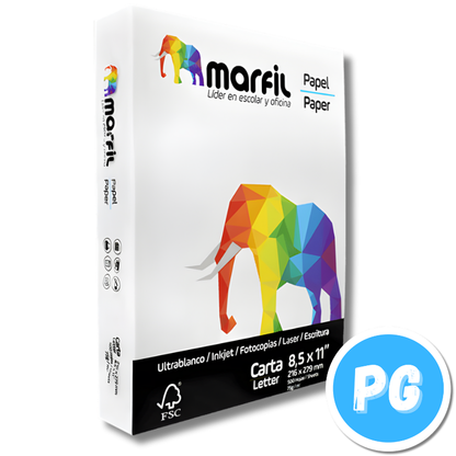 Caja Resma Marfil 75 gramos x10 Paquetes Carta Blanca