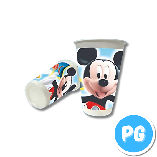 Paquete Vaso Plastico X12 Unds Mickey Mouse Disney