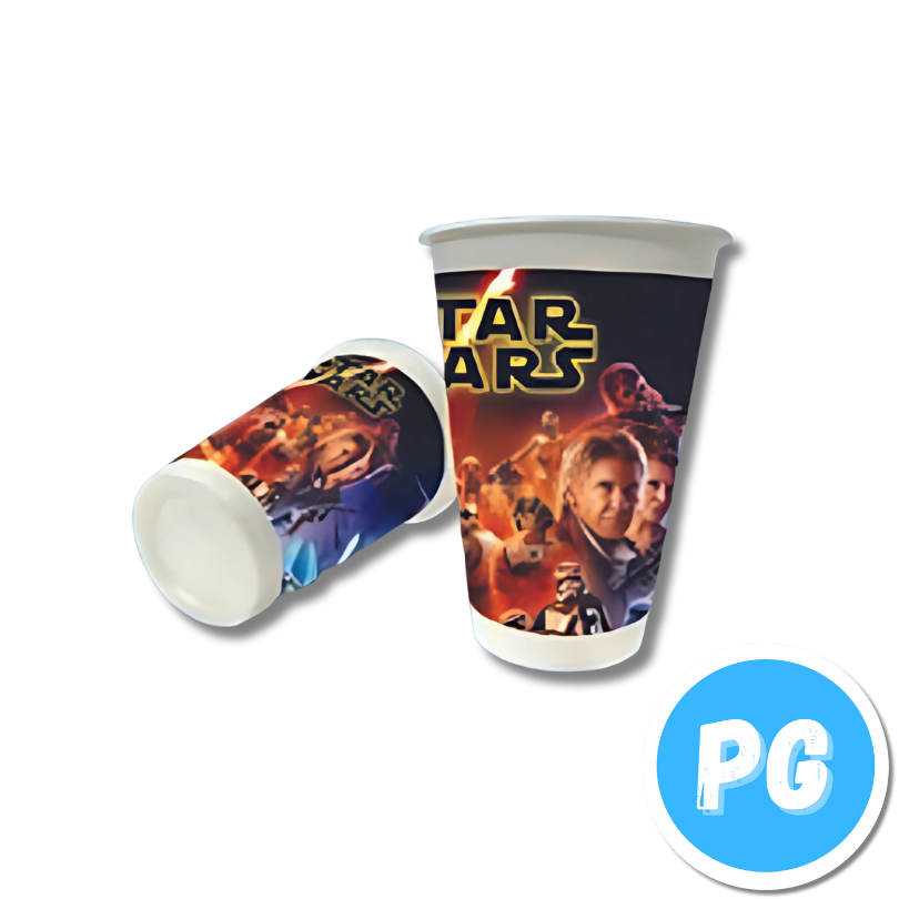 Paquete Vaso Plastico X12 Unds Star Wars