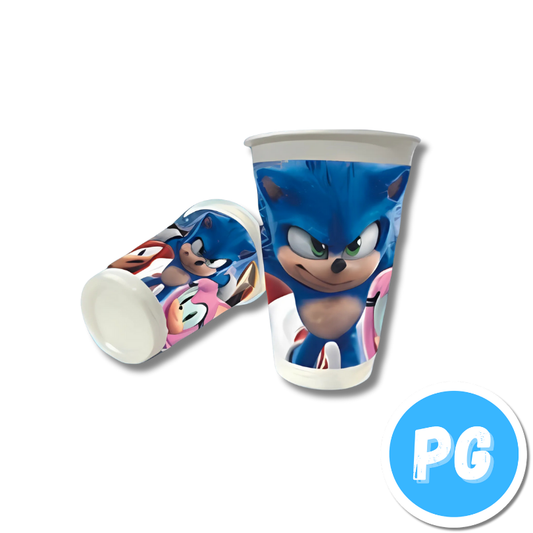 Paquete Vaso Plastico X12 Unds Sonic
