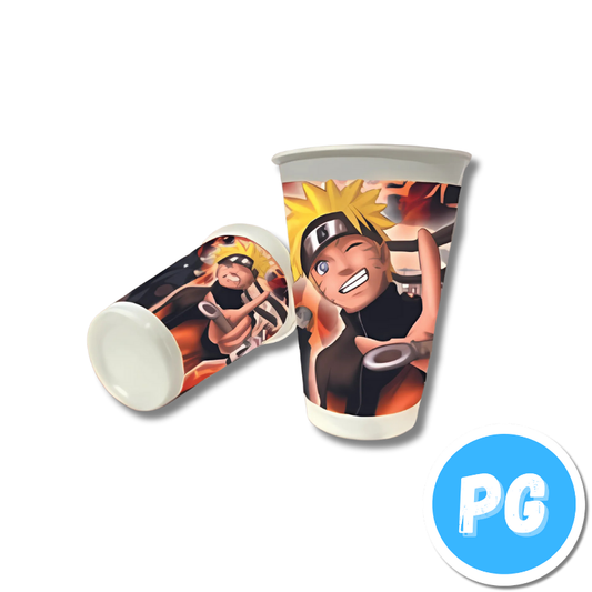 Paquete Vaso Plastico X12 Unds Naruto