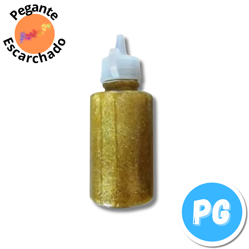 Pegante Escarchado Gigo 60ml Dorado