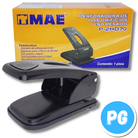 Perforadora 2 Huecos Mae 70 Hojas P-2HD