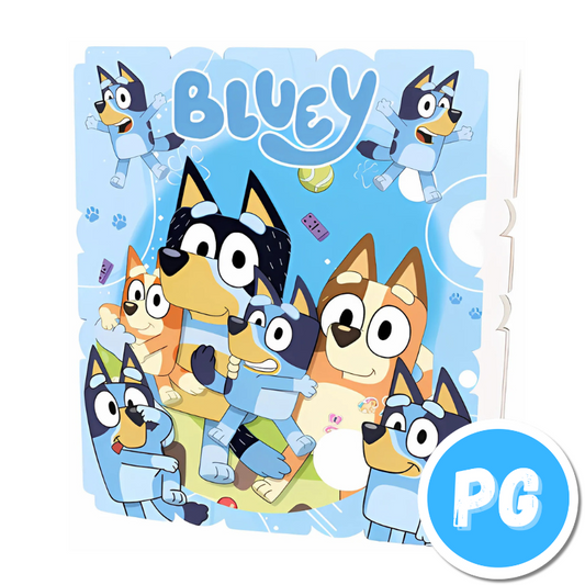 Piñata Icopor Cuadrada Bluey