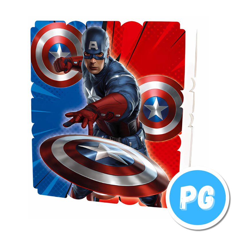 Piñata Icopor Cuadrada Capitan America Marvel Los Vengadores