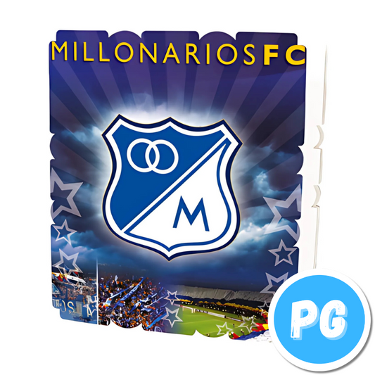 Piñata Icopor Cuadrada Millonarios