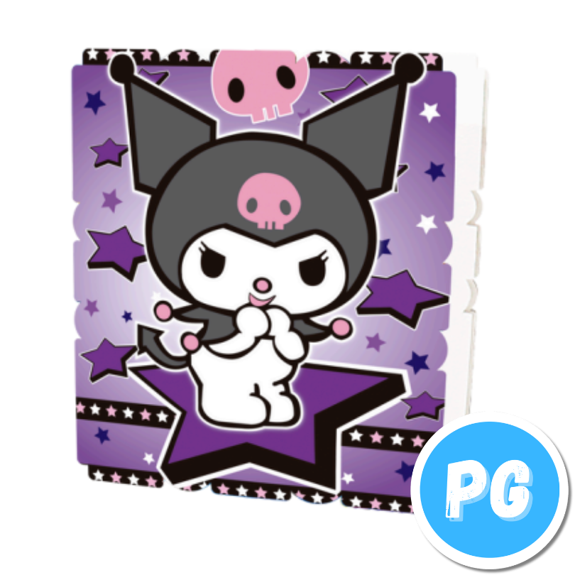 Piñata Icopor Cuadrada Kuromi De Hello Kitty