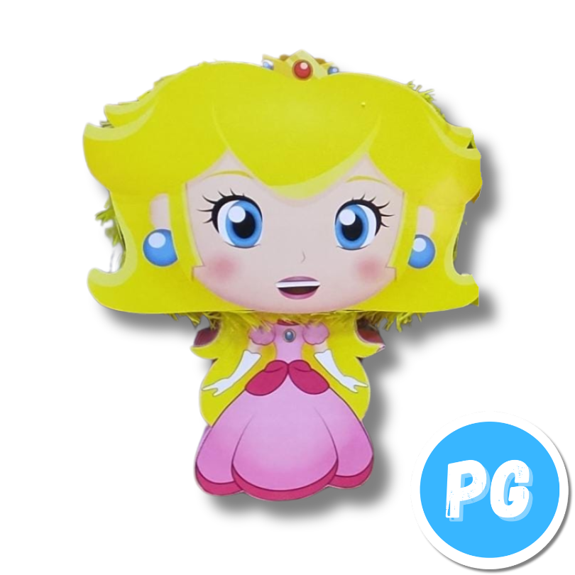 Piñata Icopor Cabezon Princesa Peach De Super Mario Bros Nintendo