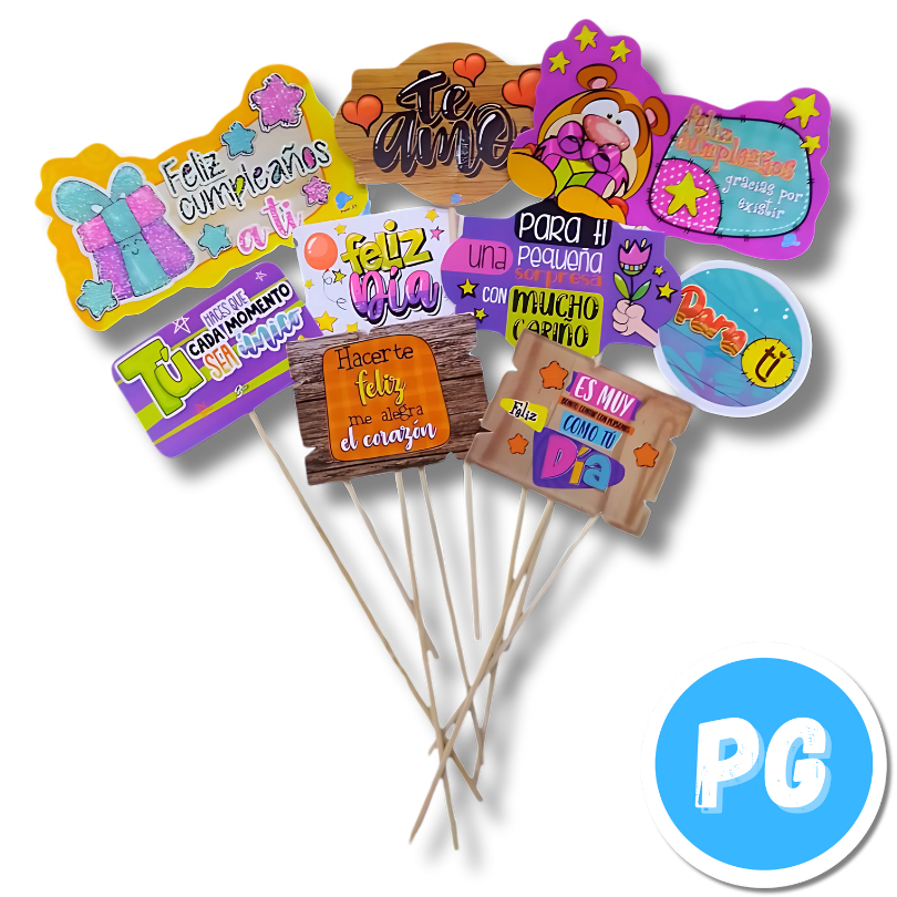 Paquete Pin Feliz Dia - Aviso X12 Unds Surtidos