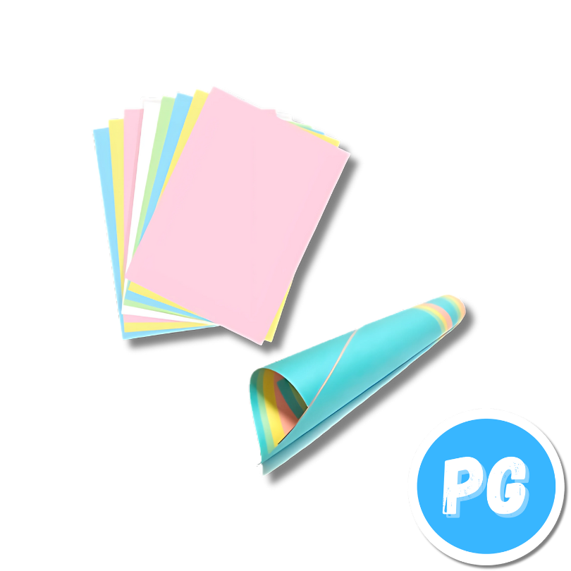 Rollo Cartulina Tonos Pastel x25 Pliegos Surtidos (5 Colores ...