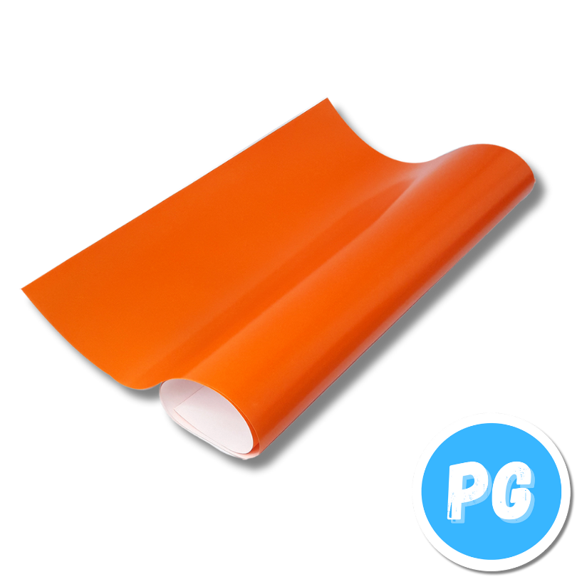 Medio Pliego Papel Silueta Unidad Naranja