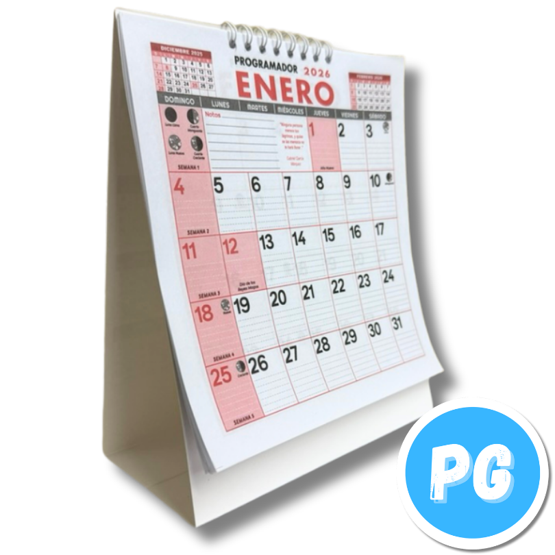 Programador Escritorio Parado 2026 21x17 Centimetros