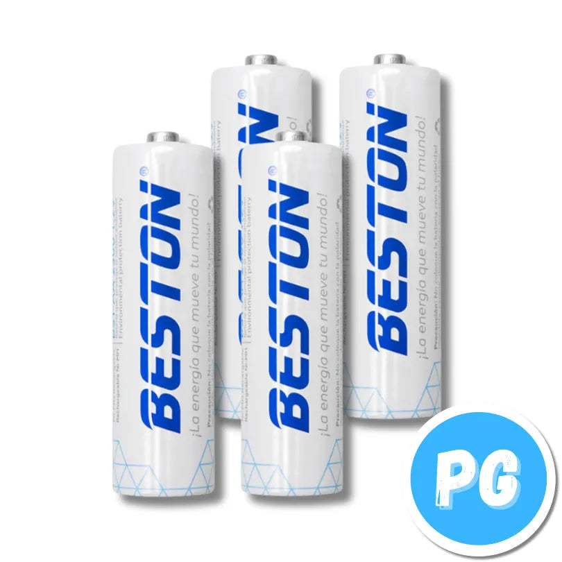 Paquete Bateria Beston Aa 750 Mah X4 Unds Recargable