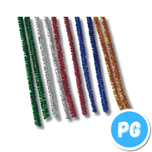 Paquete Chelines Limpia Pipas Metalizados X50 Unds Surtido