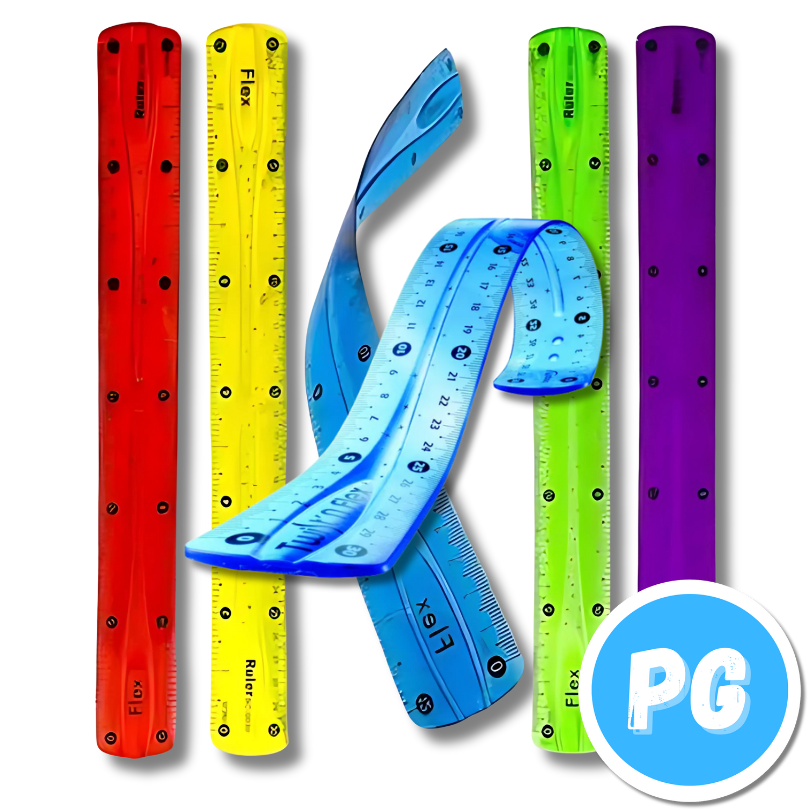 Regla Plastica Flexible 15 Centimetros - Se Envia Un Color Unisex