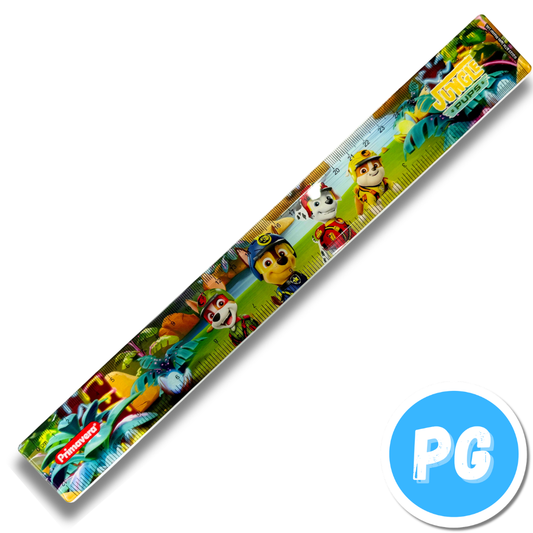 Regla Primavera Plastica 30 Centimetros Muñecos Paw Patrol