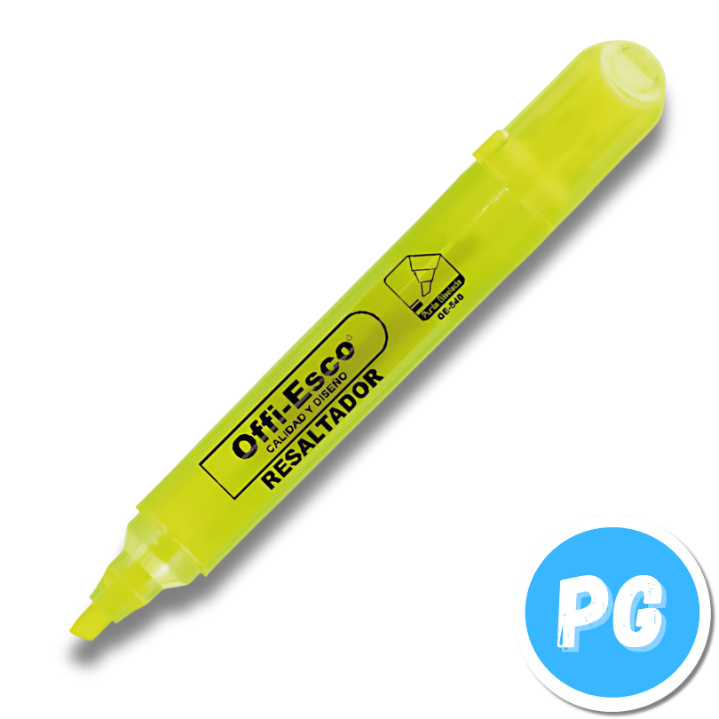 Caja Resaltador Offi Esco 540 x12 Unds Surtido Tonos Neon